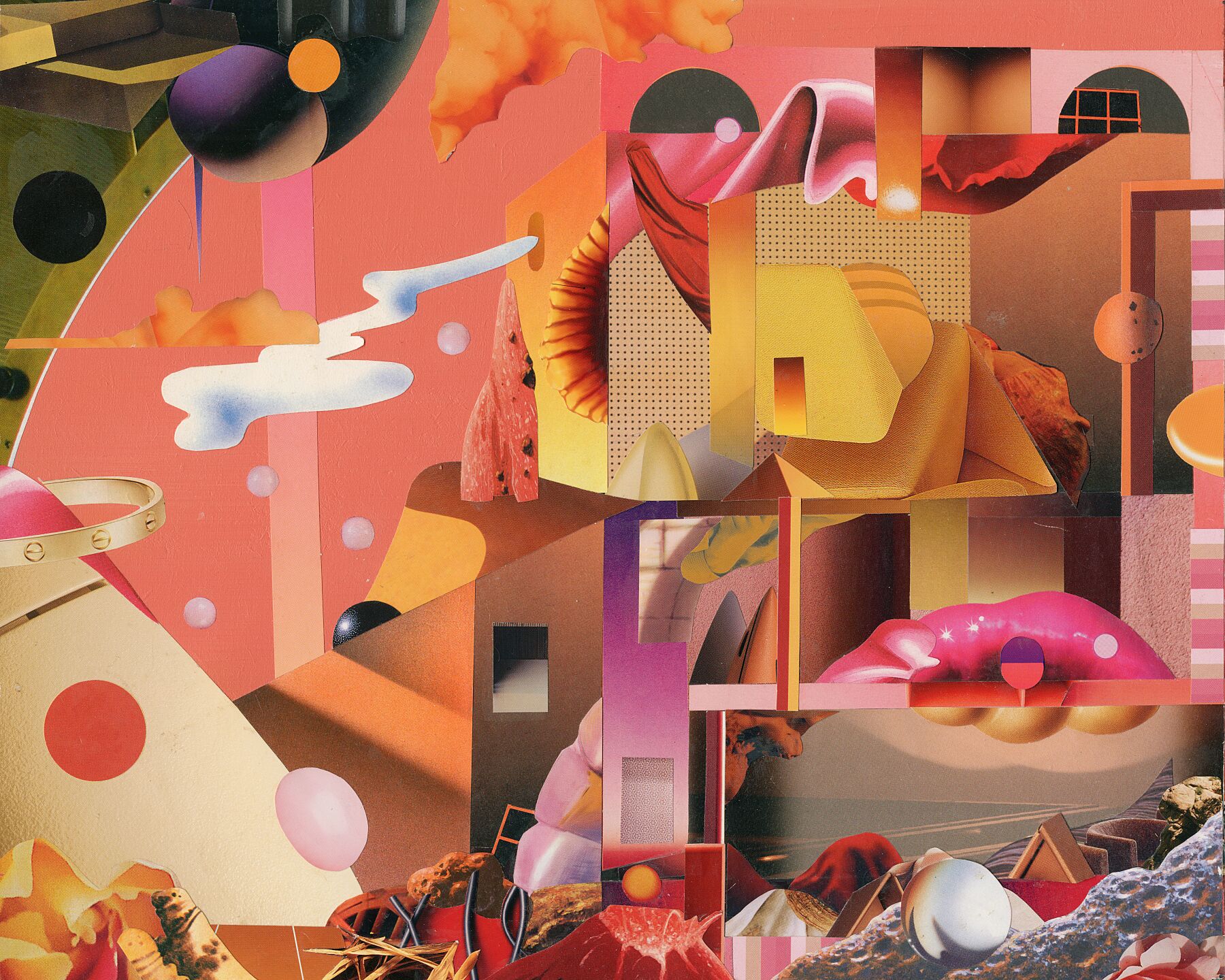 Miko Hornborg, Sandbox Memories (2025) archival pigment print by Miko Hornborg from paper collage original