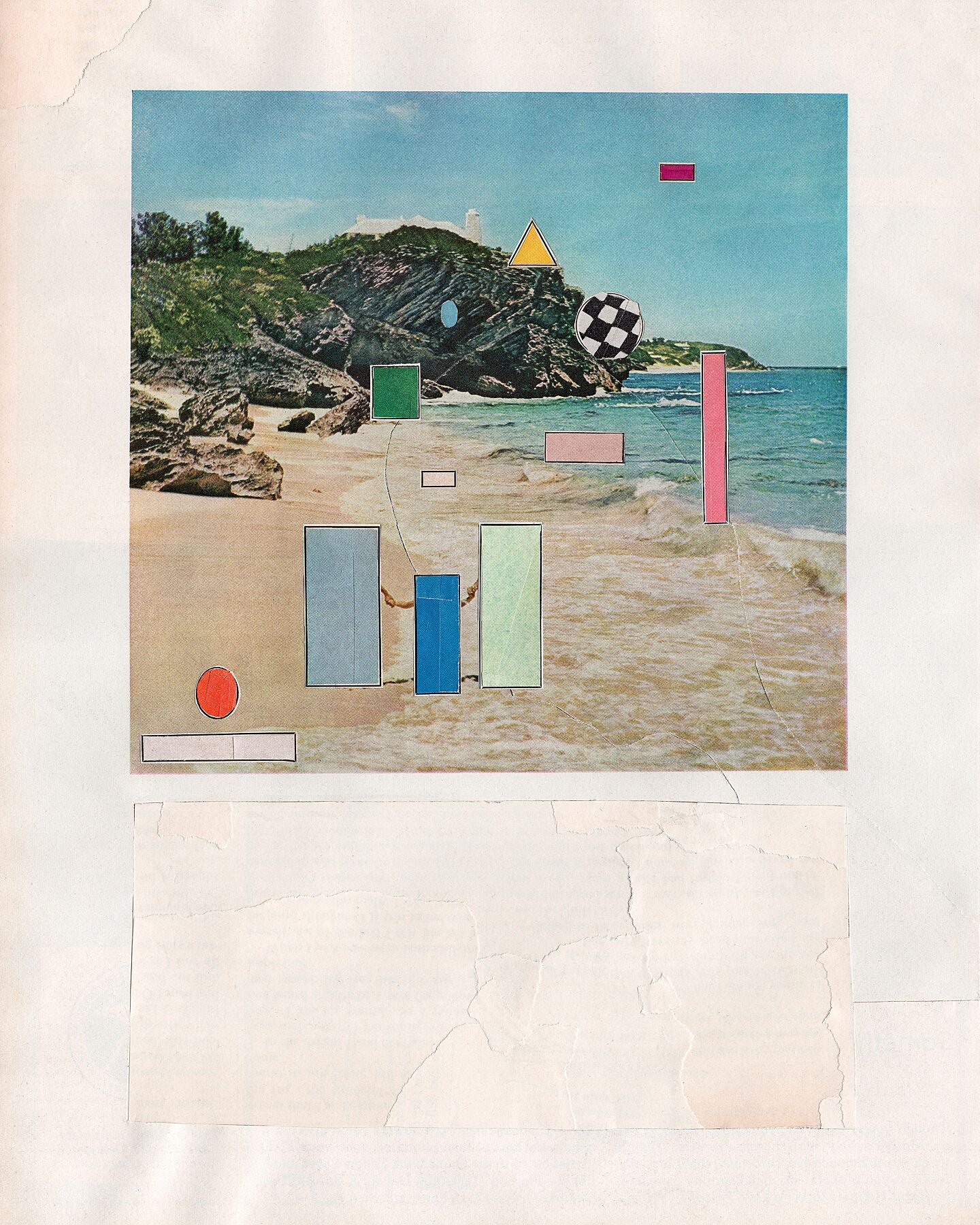 Jack Felice, The Waves (2024) archival pigment print by Jack Felice from paper collage original