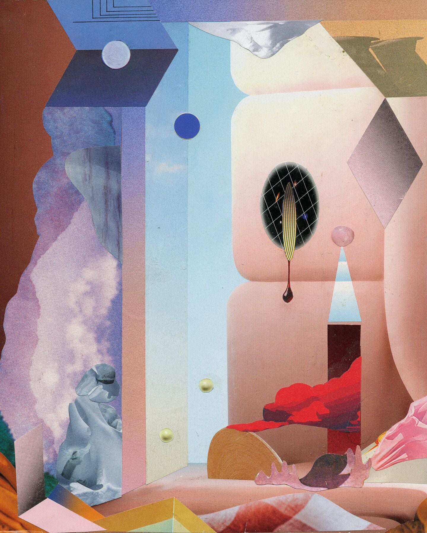 Miko Hornborg, Soft Morning (2025) archival pigment print by Miko Hornborg from paper collage original
