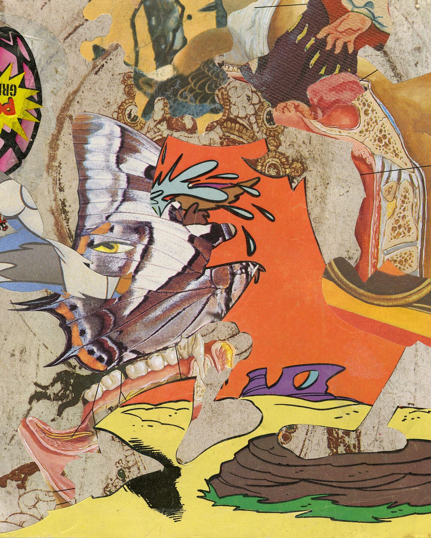 Paul Henderson, Broken Jogger (2024) archival pigment print by Paul Henderson from paper collage original