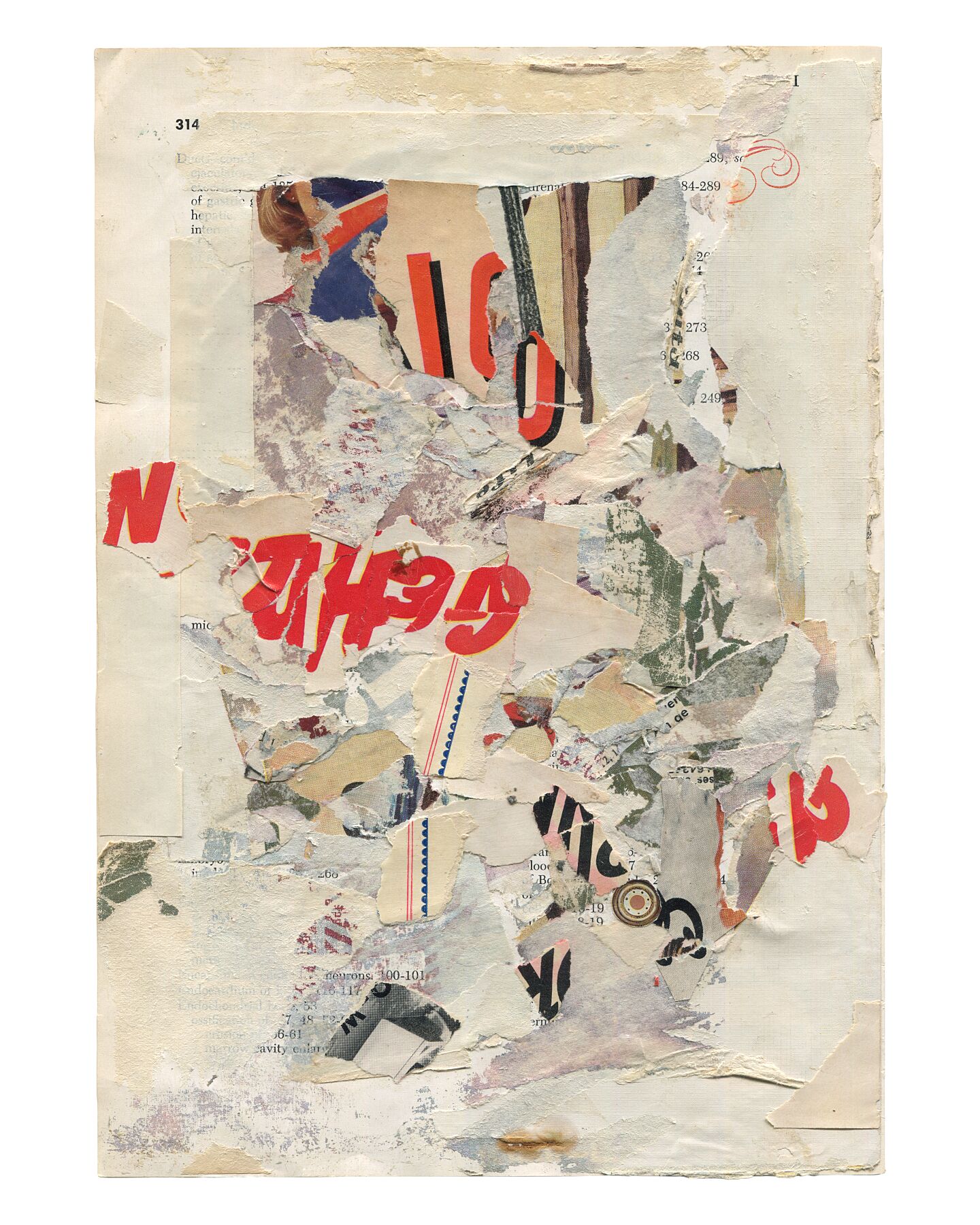 False Starts (2025) archival pigment print by Andrea Burgay, from collage of magazine and catalog fragments on index page; 4 sizes, edition varies